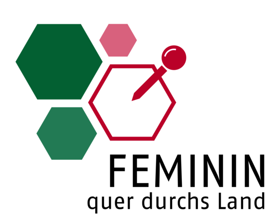 Logo Feminin quer durch Land